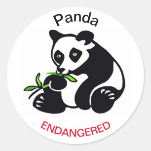 Wildlife -PANDA Bear - Ecology - Conservation Classic Round Sticker