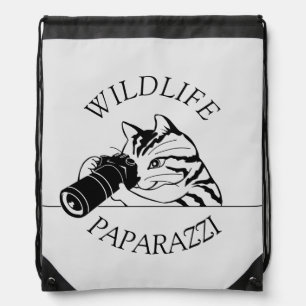 Wildlife Paparazzi -Photographer Drawstring Bag