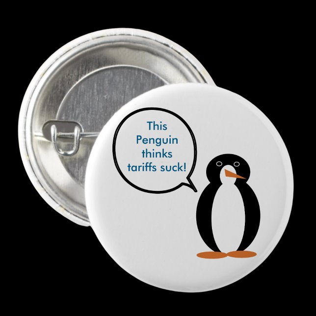 Wildlife Penguin Awareness Heritage Gift Button (Creator Uploaded)