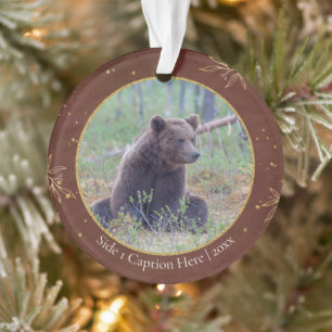 Wildlife Photo Commemorative Captioned Dated Ornament