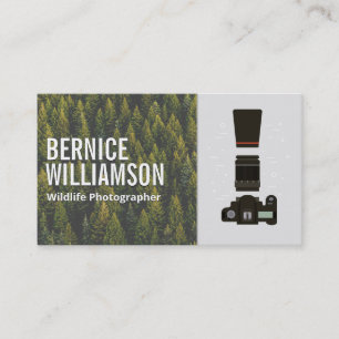 Wildlife Photographer Camera Equipment Business Card
