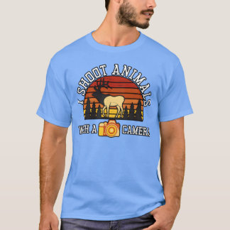 Wildlife Photographer I Shoot Animals With Camera T-Shirt