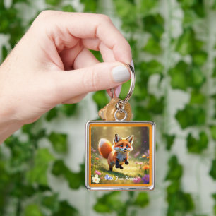 "Wildlife Play Scene" Keychain