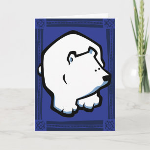Wildlife Polar bear Puzzle Greeting Card