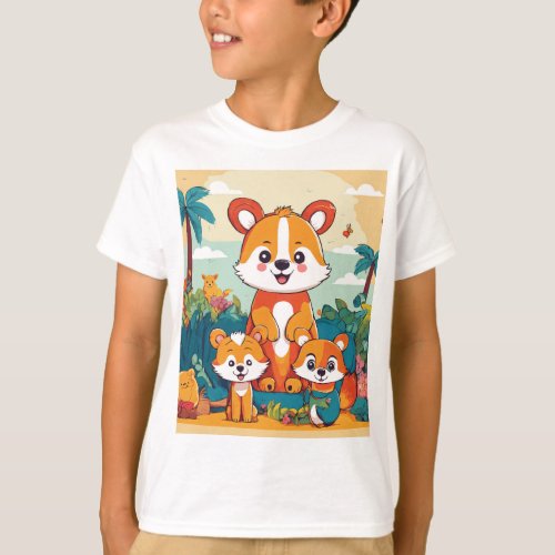  Wildlife Pool Party Animal Fun T_Shirt