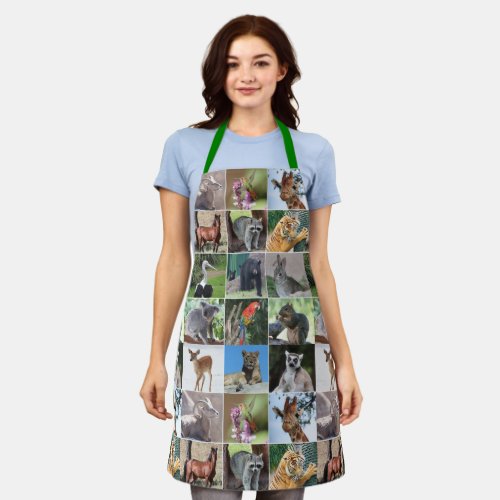 Wildlife Popular Animals Nature Collection Apron