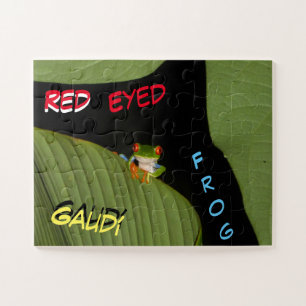 Wildlife Puzzle: Cute Colorful Frog Jigsaw Puzzle