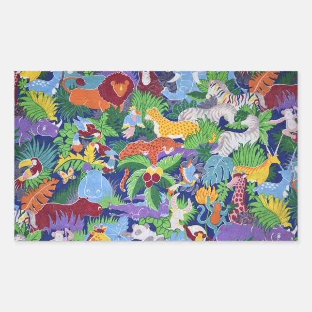 Wildlife Rectangular Sticker (Front)