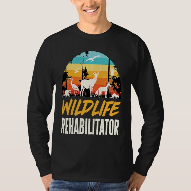 Wildlife Rehabilitator Animals Rights Rescue T-Shirt (Front)