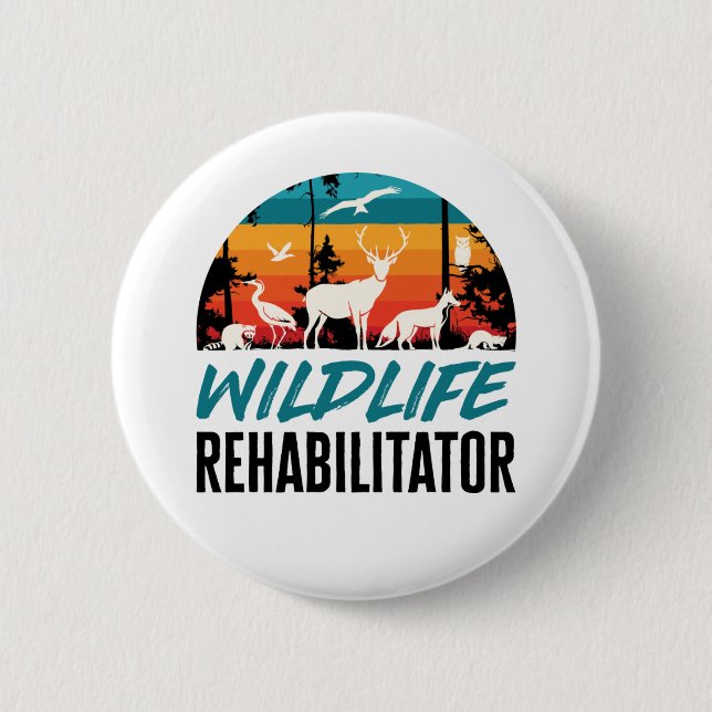 Wildlife Rehabilitator Rescue Button (Front)