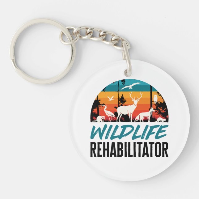 Wildlife Rehabilitator Rescue Keychain (Front)