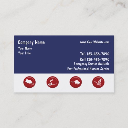 Wildlife Removal Business Cards