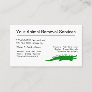 Wildlife Removal Business Cards