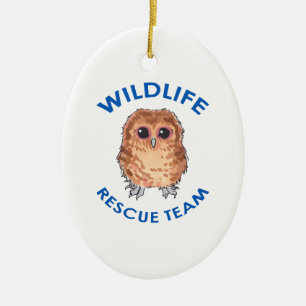 WILDLIFE RESCUE TEAM CERAMIC ORNAMENT