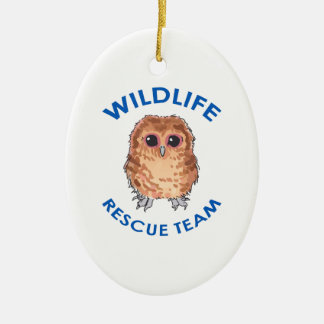 WILDLIFE RESCUE TEAM CERAMIC ORNAMENT
