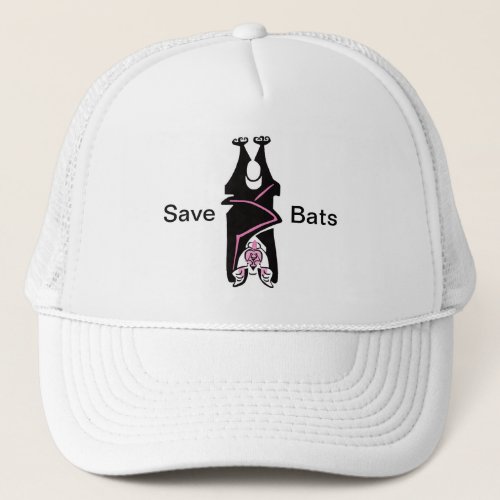 Wildlife _ Save BATS _Animal activist _  Trucker Hat