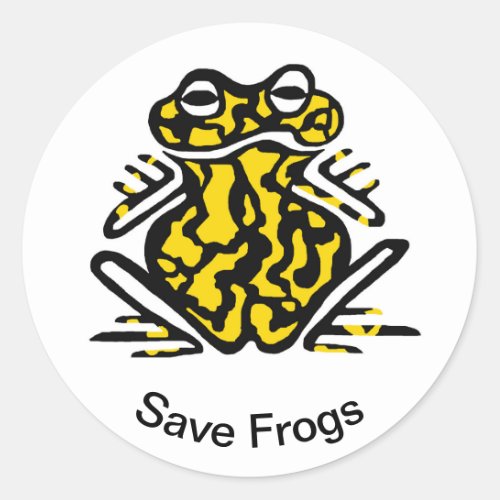 Wildlife _ Save  FROGS_ Australia _ Nature Classic Round Sticker