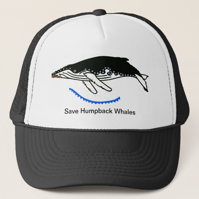 Wildlife - Save Humpback WHALES  - Nature Trucker Hat (Front)