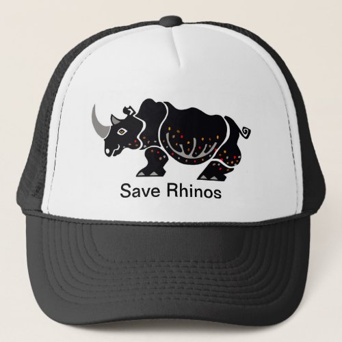  Wildlife _ Save RHINOS _Endangered animal _Nature Trucker Hat