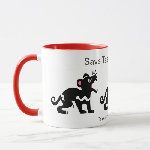 Wildlife _  Save Tasmanian DEVILS_ Animal lover _ Mug