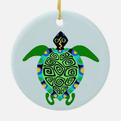 Wildlife _ Sea TURTLE _Marine _ Ocean spray Ceramic Ornament