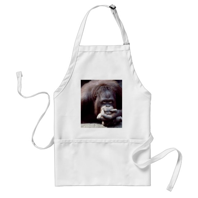 Wildlife Set - Primates 10 Adult Apron (Front)
