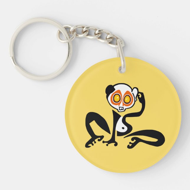 Wildlife - Slow-LORIS - Endangered animal -  Keychain (Front)