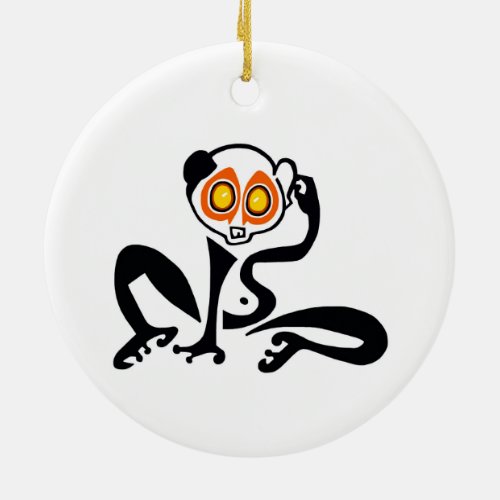 Wildlife _ Slow LORIS _ Endangered animal _Primate Ceramic Ornament