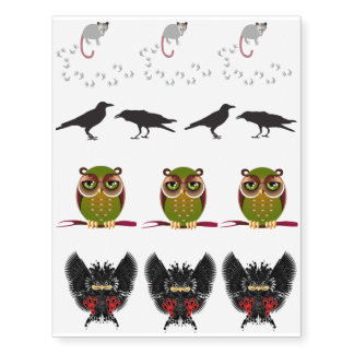 Wildlife temporary tattoos