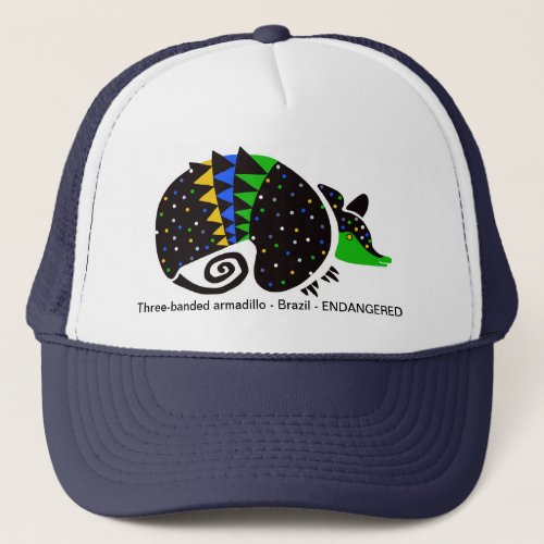 Wildlife _ Three_banded ARMADILLO _ Nature_  Trucker Hat