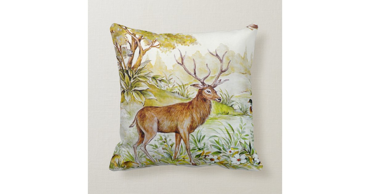Wildlife Throw Pillow
