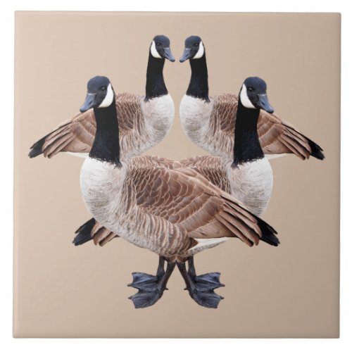 Wildlife tile ceramic birds geese goose tile