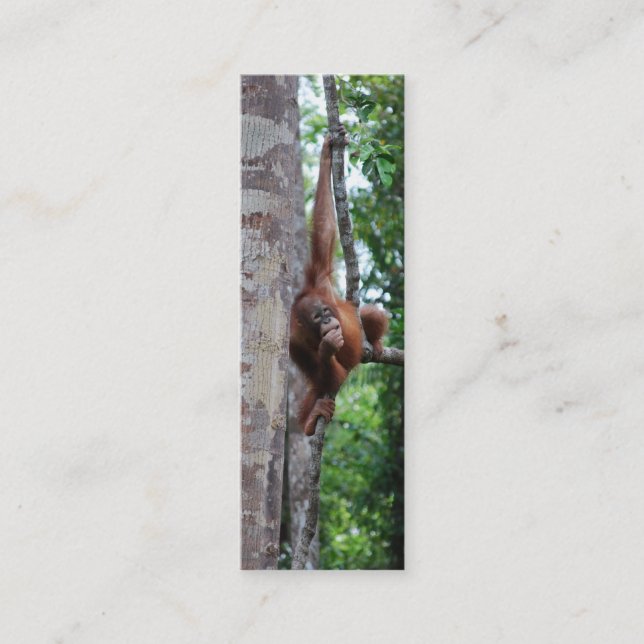 Wildlife Tree Hugger Mini Bookmarks Mini Business Card (Front)