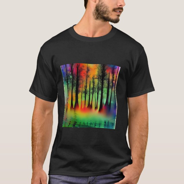 Wildlife Trees Nature Forest Mountains Trees Outdo T-Shirt (Front)