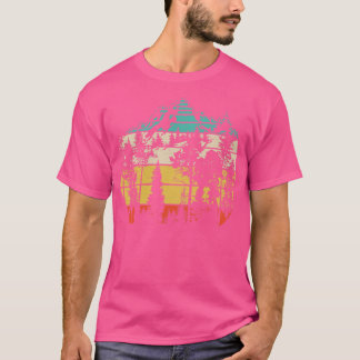 Wildlife Trees Outdoors Nature Retro Forest T-Shirt