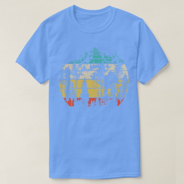 Wildlife Trees Outrs Nature Retro Forest T-Shirt (Design Front)