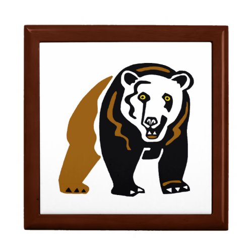 Wildlife warrior _Cool GRIZZLY Bear _ Gift Box