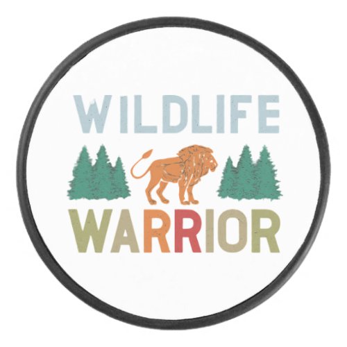 Wildlife Warrior Hockey Puck