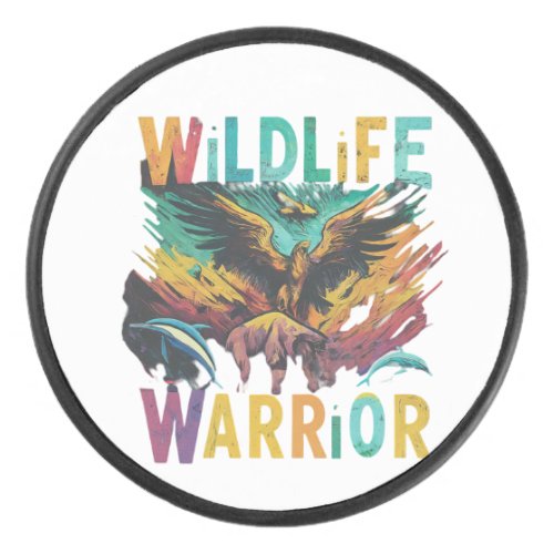 Wildlife Warrior Hockey Puck