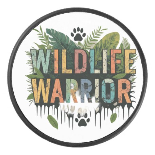 Wildlife Warrior Hockey Puck