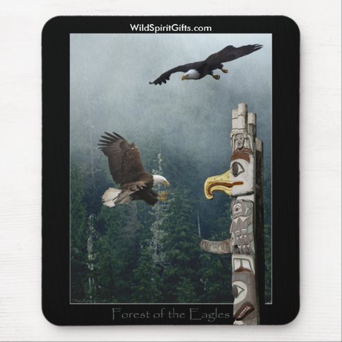 Wildlife Warriors _ BALD EAGLE Mouse Pad