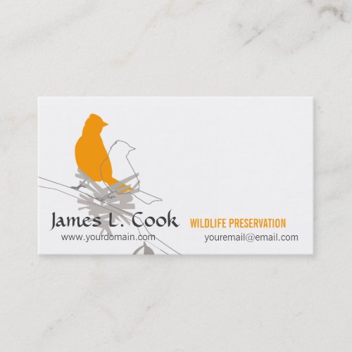 Wildlife Whimsical Nature Birds Business Card