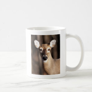 Wildlife Whitetail Deer Doe Portrait Coffee Mug