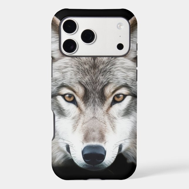 Wildlife Wolves  Wolf Head Animal Art  iPhone Case (Back)