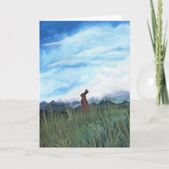 Wildlife Wonders Thinking of you Card by Bihrle (Front)