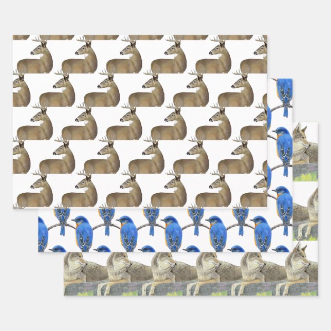 Wildlife Wrapping Paper Sheets (Set)