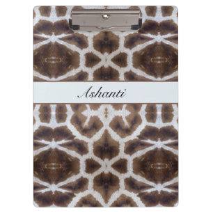 Wildly Elegant   Personalized Safari Giraffe Print Clipboard