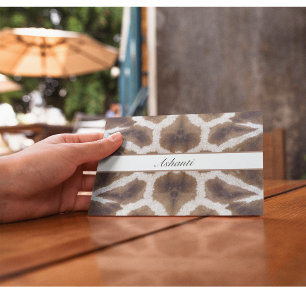 Wildly Elegant   Personalized Safari Giraffe Print Postcard