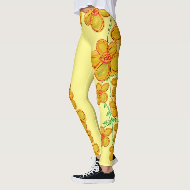 Wildly Floral Leggings (Left)