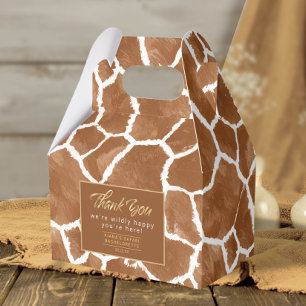 Wildly Happy Bachelorette Thank You Giraffe ID1152 Favor Boxes